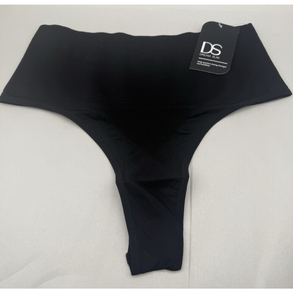 DREAM SLIM Women's Mid-Waist Seamless Tummy Control Thong Shapewear Panty 3XL... - Picture 2 of 13